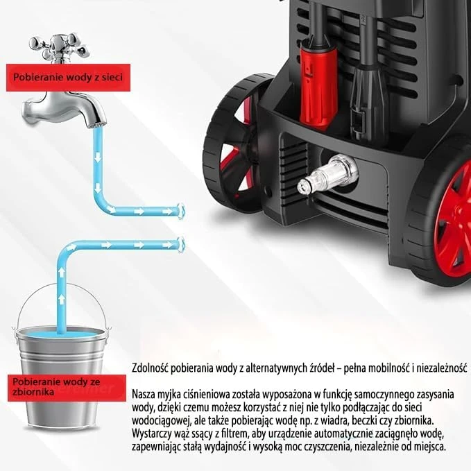 LEHMANN aukšto slėgio plovimo įrenginys 2200 W aliuminio pompa 240 bar 10 m žarna LGAPW-2216BPA