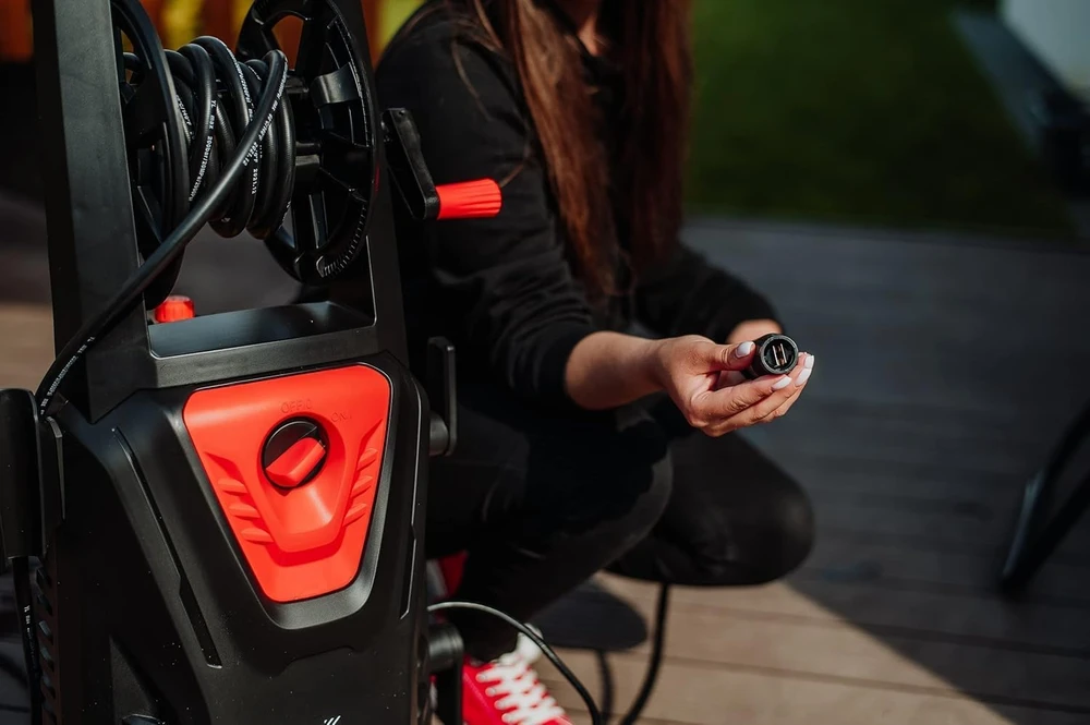 LEHMANN aukšto slėgio plovimo įrenginys 2200 W aliuminio pompa 240 bar 10 m žarna LGAPW-2216BPA