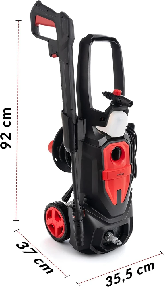 Lehmann aukšto slėgio plovykla 1800 W, 220 bar, 450 l/h našumas, aliuminio siurblys, 5 m žarna, LGAPW-1810