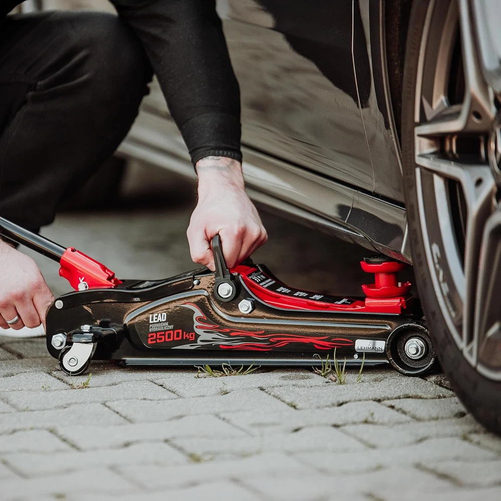 LEHMANN automobilinis hidraulinis domkratas 2,5T, kėlimo aukštis 85–360 mm, LAUHJ-2536A