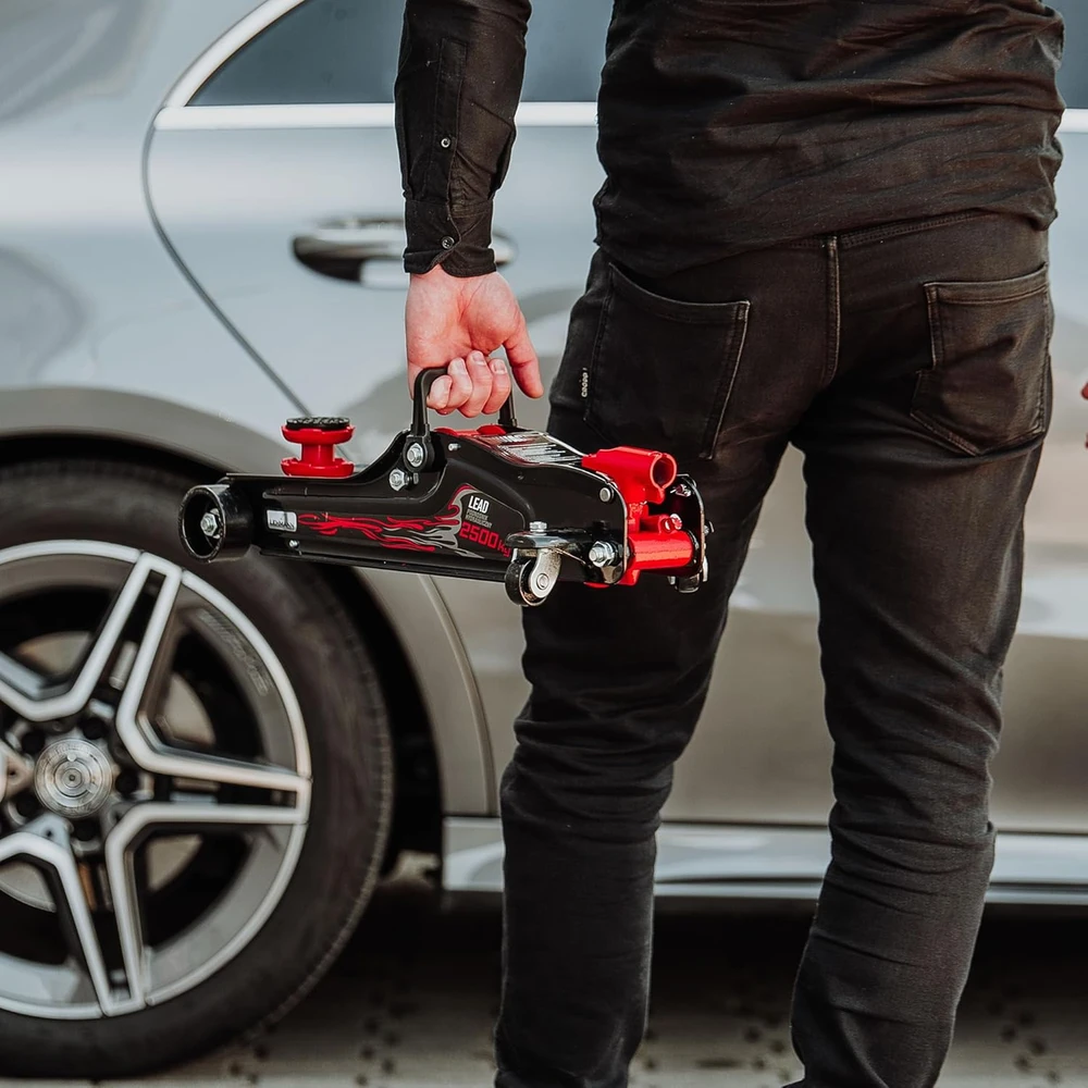 LEHMANN automobilinis hidraulinis domkratas 2,5T, kėlimo aukštis 85–360 mm, LAUHJ-2536A