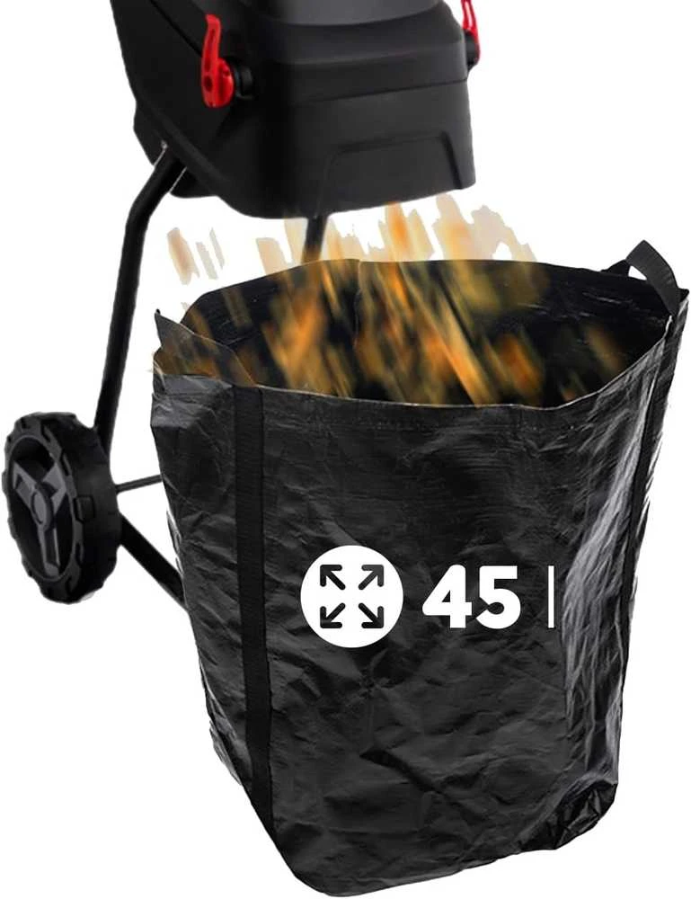 LEHMANN elektrinis sodo smulkintuvas 2600 W, SK5 plieno peilis, 45 l talpos konteineris, LGAGS-2645