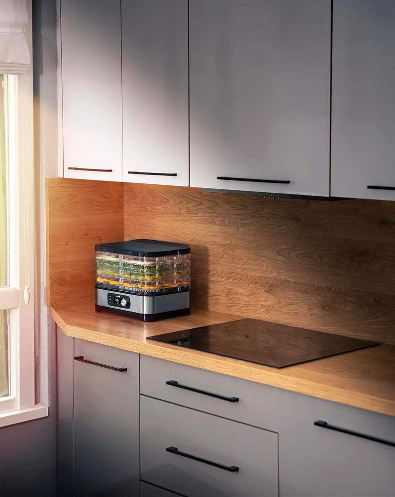 Lehmann maisto džiovintuvas 450 W su temperatūros valdymu, 5 padėklai, LHOFD-4525
