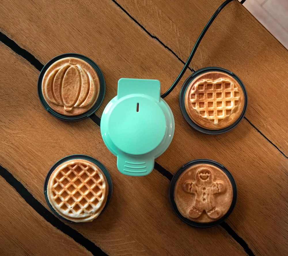 Lehmann mini vaflinė, 490 W, 8 keičiamos plokštelės, LHOWM-4913B