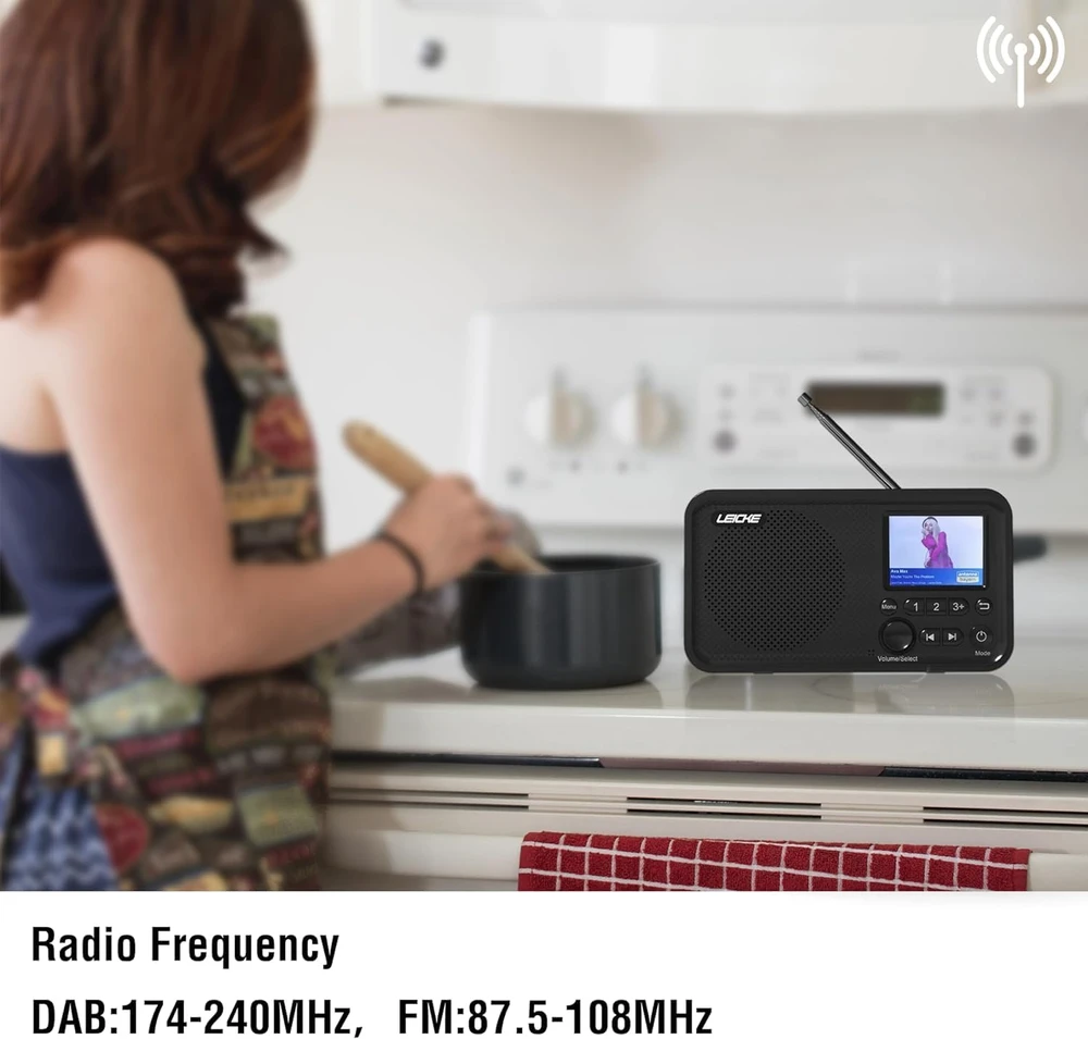 Leicke nešiojamasis DAB+ radijas, 3 W, EP18227
