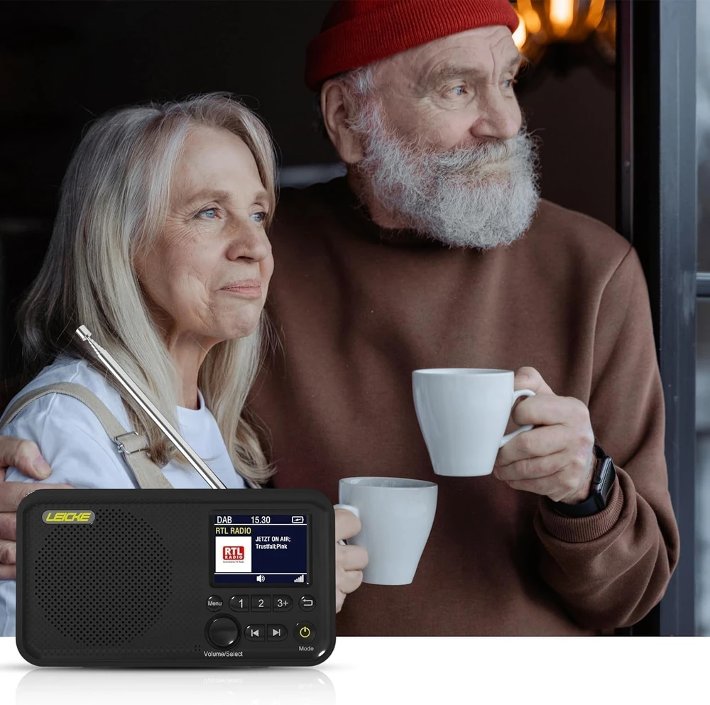 LEICKE nešiojamasis skaitmeninis radijas DAB+/FM, 2,4 col., EP19013
