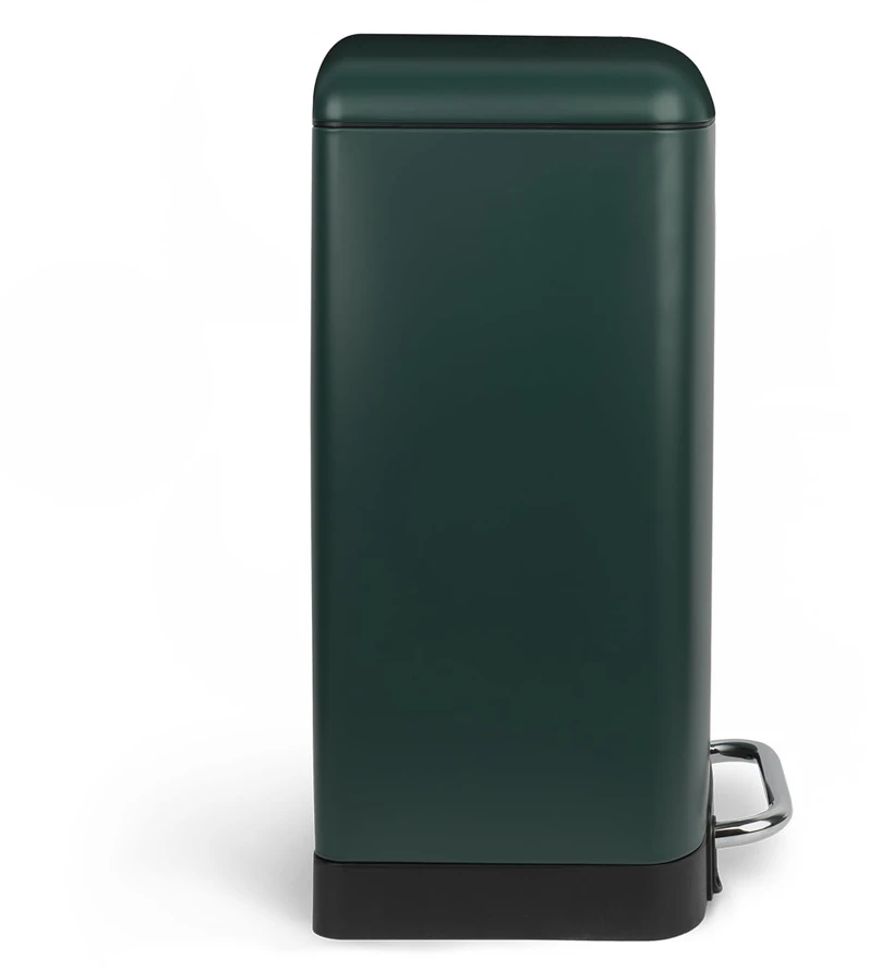 Les Collectors nerūdijančio plieno šiukšliadėžė, 20 l, stačiakampė, išimamas vidinis kibiras, matinis