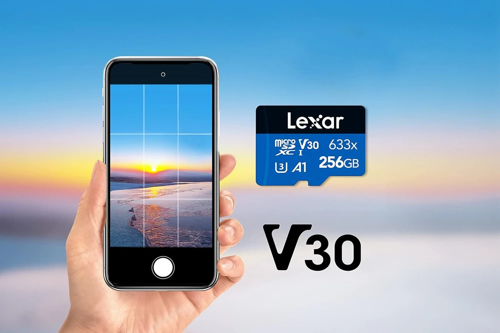 Lexar Micro SDXC atminties kortelė 256 GB UHS-I 100 MB/s su SD adapteriu 633x