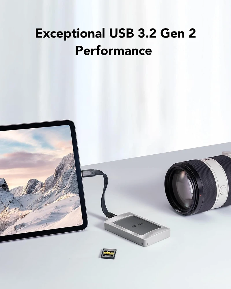 Kietasis diskas Lexar nešiojamasis išorinis SSD diskas ES4 2 TB USB 3.2 Gen 2 1050 MB/s LES4XXX002T-RNHNG