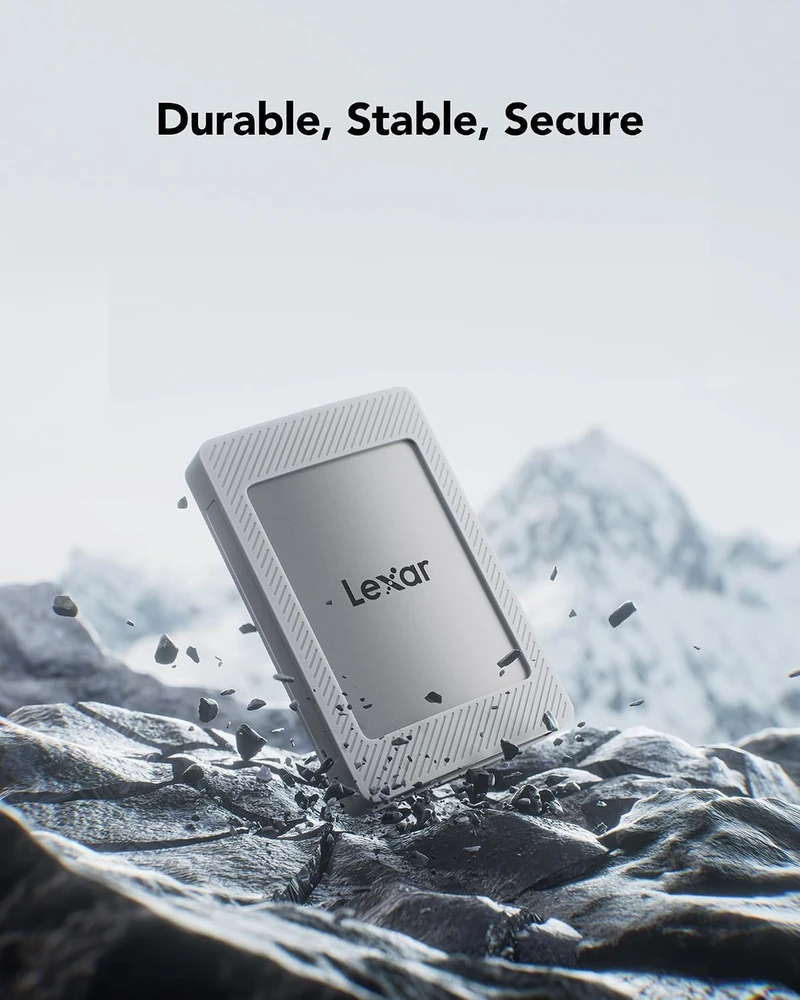 Kietasis diskas Lexar nešiojamasis išorinis SSD diskas ES4 2 TB USB 3.2 Gen 2 1050 MB/s LES4XXX002T-RNHNG
