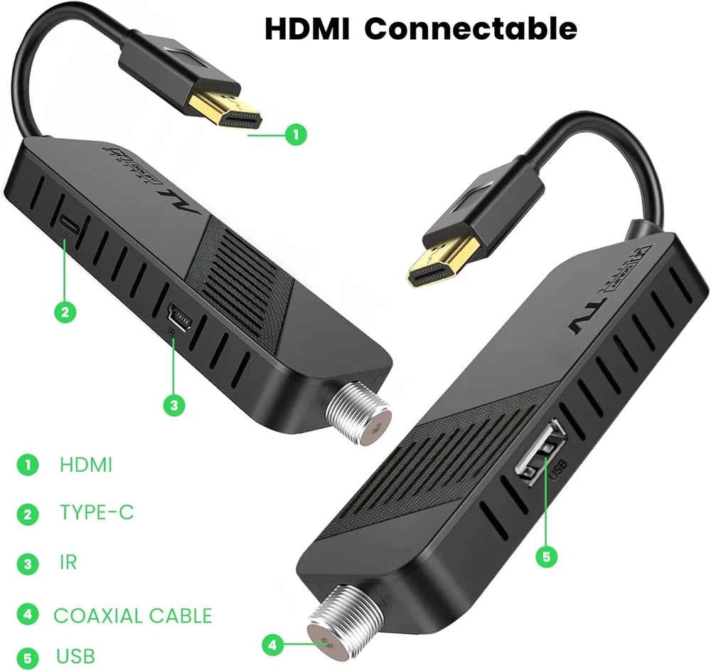 LEYF palydovinis imtuvas DVB-S2 Full HD 1080p HDMI, H.265 HEVC, nuotolinio valdymo pultas