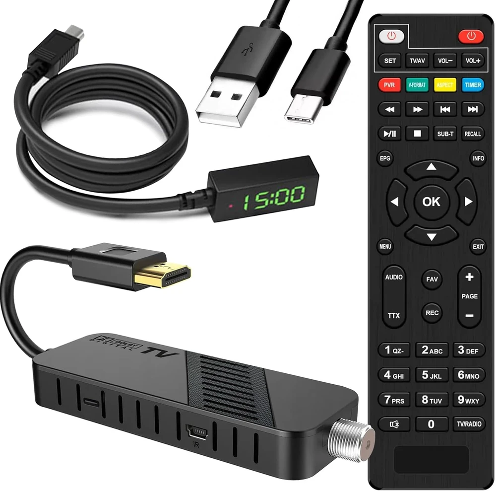 LEYF palydovinis imtuvas DVB-S2 Full HD 1080p HDMI, H.265 HEVC, nuotolinio valdymo pultas