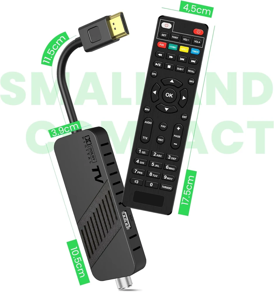 LEYF palydovinis imtuvas DVB-S2 Full HD 1080p HDMI, H.265 HEVC, nuotolinio valdymo pultas