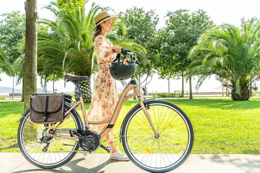 Licorne Bike miesto dviratis su aliuminio rėmu, 26 colių ratais, 21 pavara, Stella Plus
