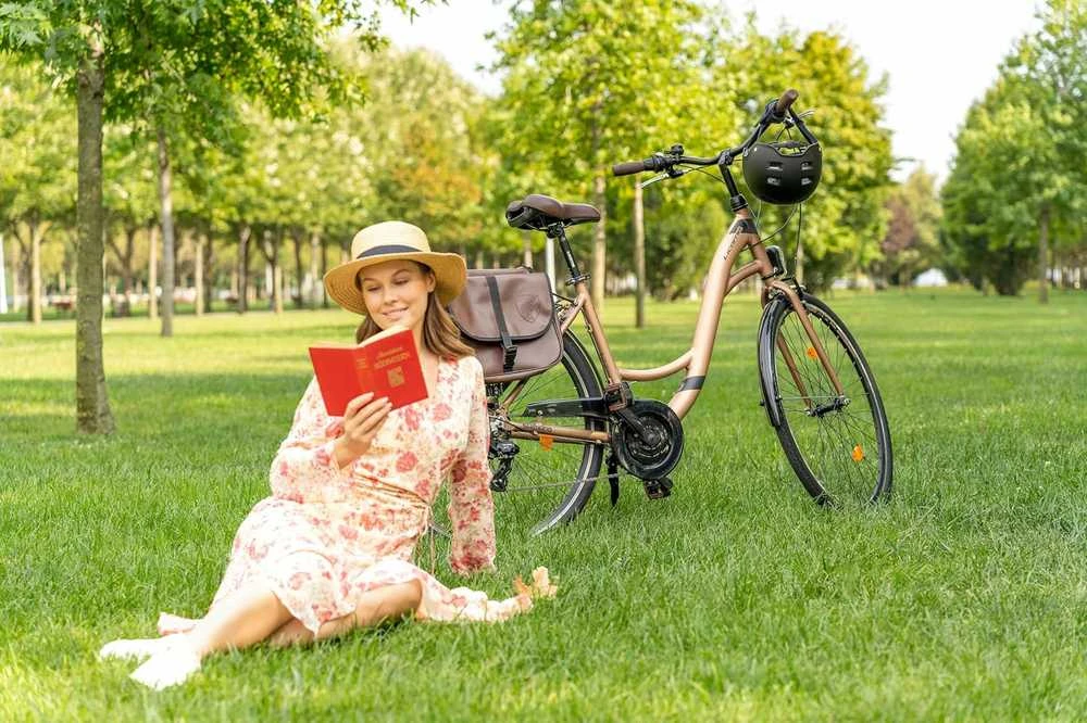 Licorne Bike miesto dviratis su aliuminio rėmu, 26 colių ratais, 21 pavara, Stella Plus