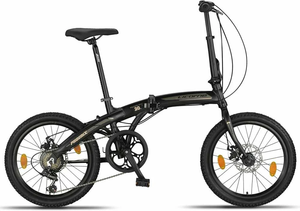 Licorne Bike sulankstomas dviratis, 20" ratai, aliuminis, 7 pavaros, diskiniai stabdžiai, Phoenix Cross 2d