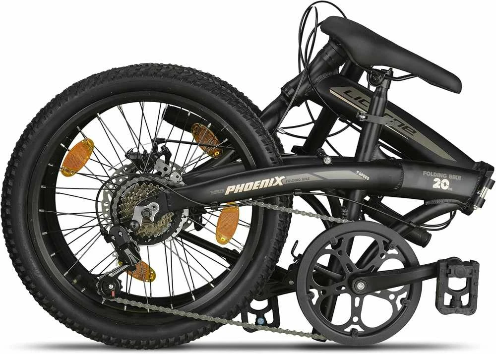 Licorne Bike sulankstomas dviratis, 20" ratai, aliuminis, 7 pavaros, diskiniai stabdžiai, Phoenix Cross 2d