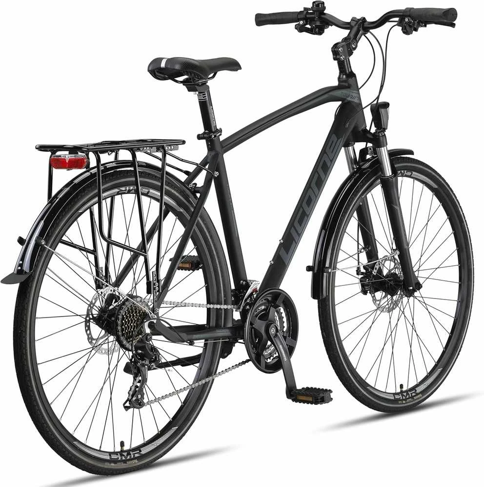 Licorne Bike trekingo dviratis, 28 colių ratai, aliuminio diskinių stabdžių sistema, 21 bėgis, M 01 LCR 228641 51 01