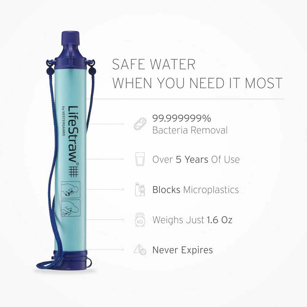 LifeStraw vandens filtras žygiams ir kelionėms, 1000 litrų talpa, LSPHF038