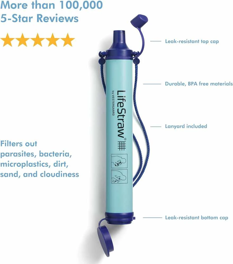 LifeStraw vandens filtras žygiams ir kelionėms, 1000 litrų talpa, LSPHF038