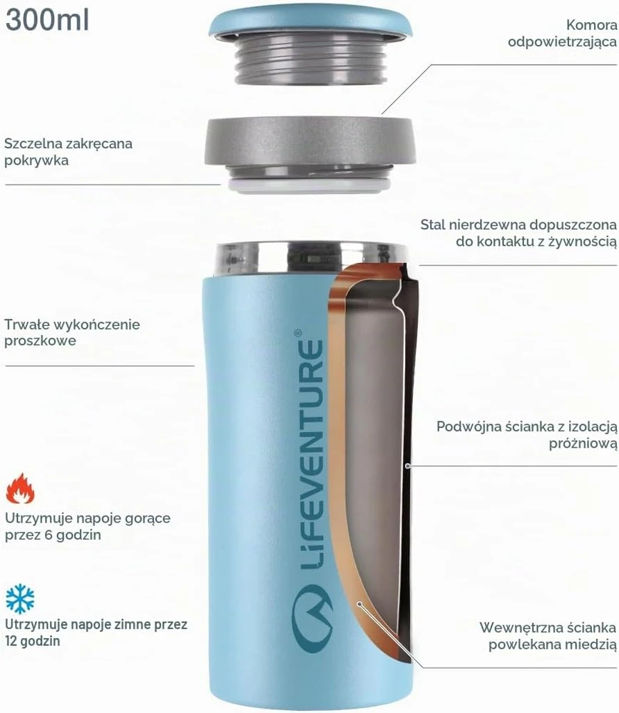 Lifeventure Termo puodelis - Matinė melsva