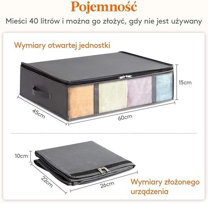 Lifewit Sulankstomi drabužių krepšiai, 3 vnt.