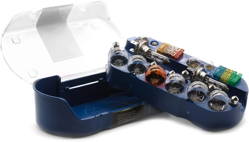 LIGHTWORLD24 automobilinių halogeninių lempučių ir saugiklių rinkinys H7 12 V 30 vnt. LW-H7EB30T