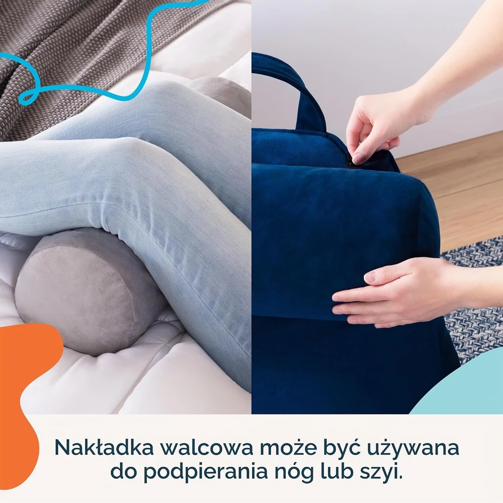 Linenspa skaitymo pagalvė nugarai su atminties putomis ir kaklo atrama LZ40SVNSSFRP