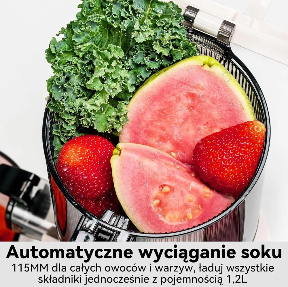 LINKChef lėtaeigė sulčiaspaudė, 200 W, 1,2 l talpa, 115 mm įkrovimo anga
