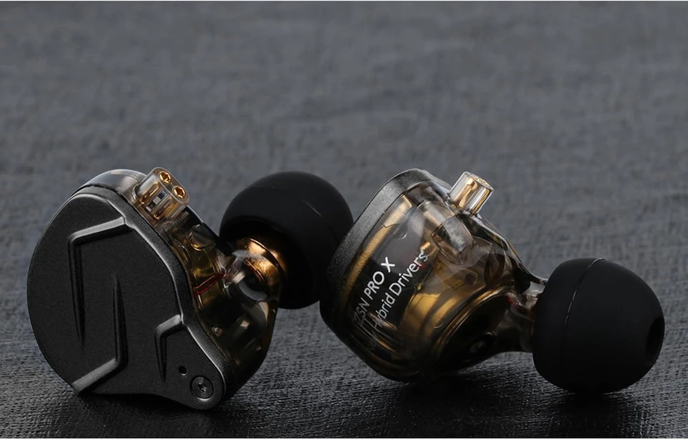 Linsoul į ausis įdedamos laidinės hibridinės ausinės su 3,5 mm jungtimi KZ ZSN PRO X