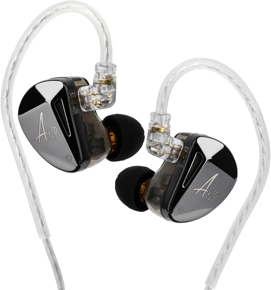 Linsoul į ausis įdedamos laidinės HiFi ausinės su 5 BA KZ AS10 PRO