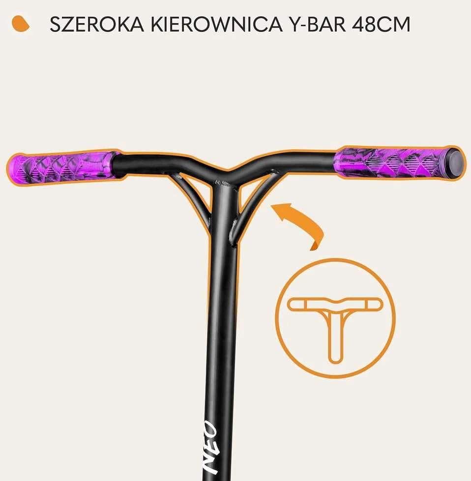Lionelo akrobatinis paspirtukas vaikams ir suaugusiems, 110 mm PU ratai, ABEC-9 guoliai, iki 100 kg, Whizz