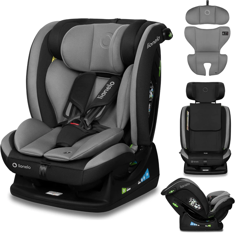 Lionelo automobilinė kėdutė Aart i-Size 40–150 cm, R129 i-Size, pilka