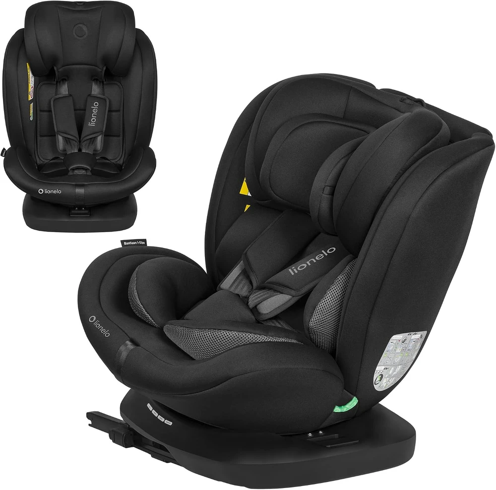 Lionelo automobilinė kėdutė Bastiaan i-Size 360° ISOFIX vaikams 40–150 cm LO-BASTIAAN I-SIZE Juodas CARBON