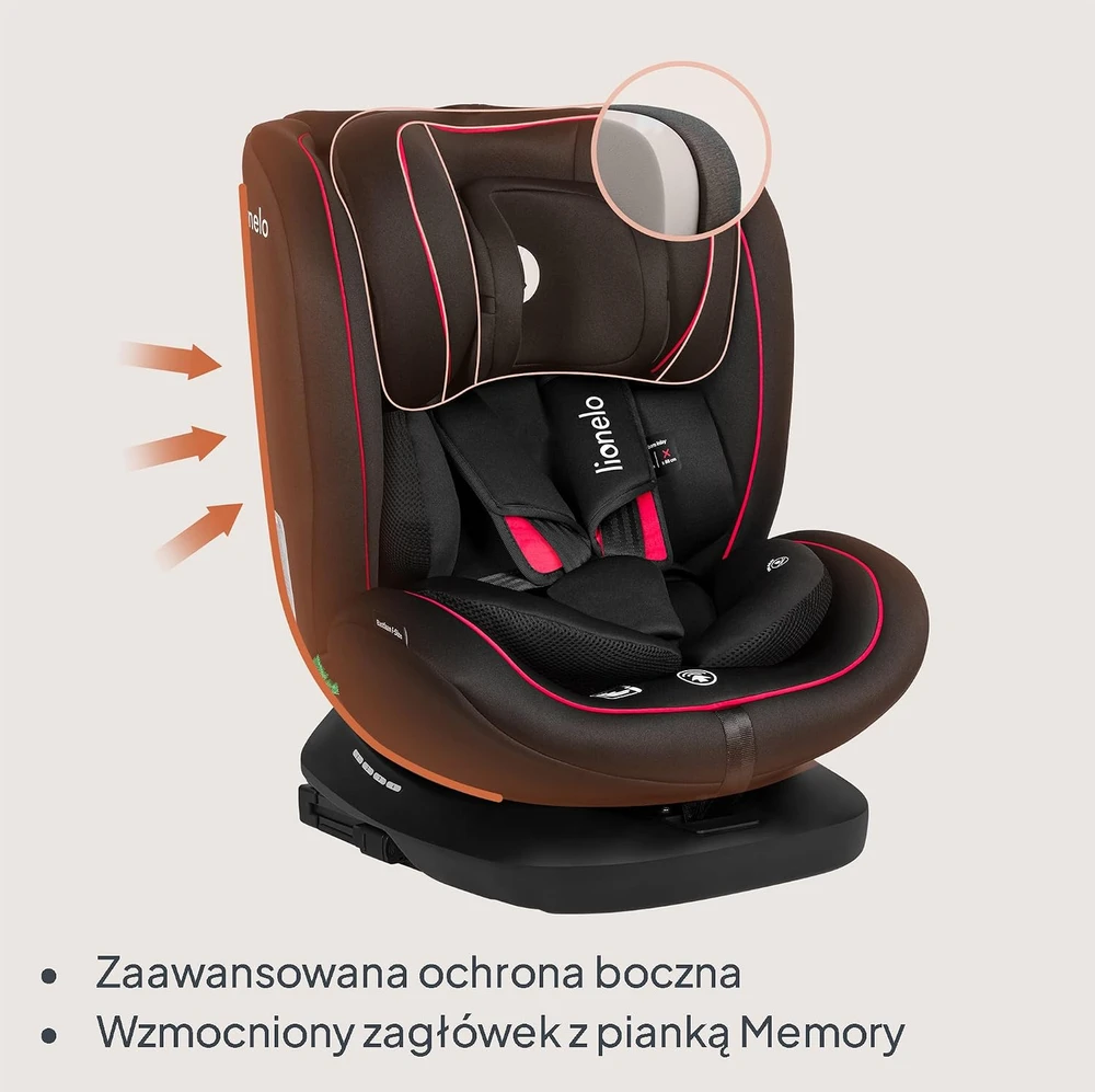 Lionelo automobilinė kėdutė Bastiaan I-Size 360°, ISOFIX, 40–150 cm