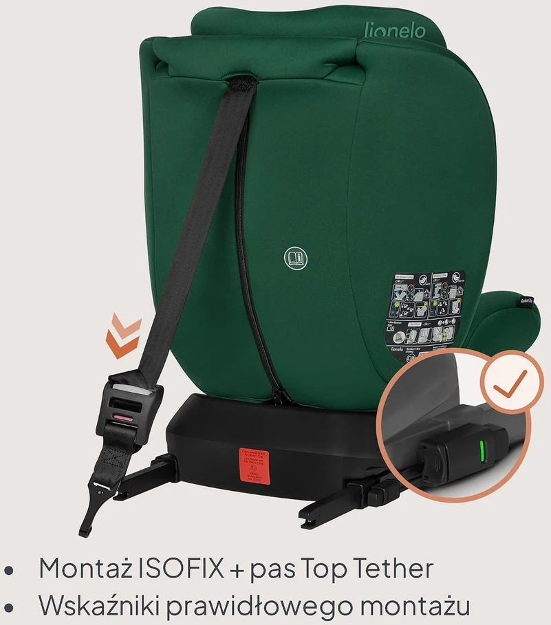 Lionelo automobilinė kėdutė Bastiaan i-Size 360°, ISOFIX, 40–150 cm, 0–36 kg