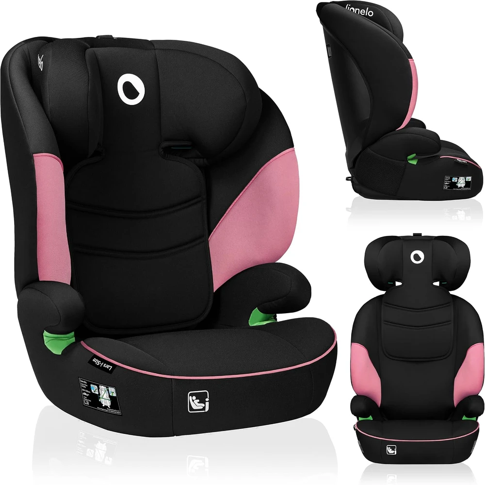 Automobilinė kėdutė Lionelo Lars i-Size, 15 - 36 kg, Rožinė Baby