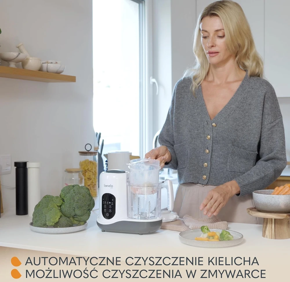 Lionelo daugiafunkcis virtuvės robotas kūdikiams 4 programų 900 ml BabyMenu