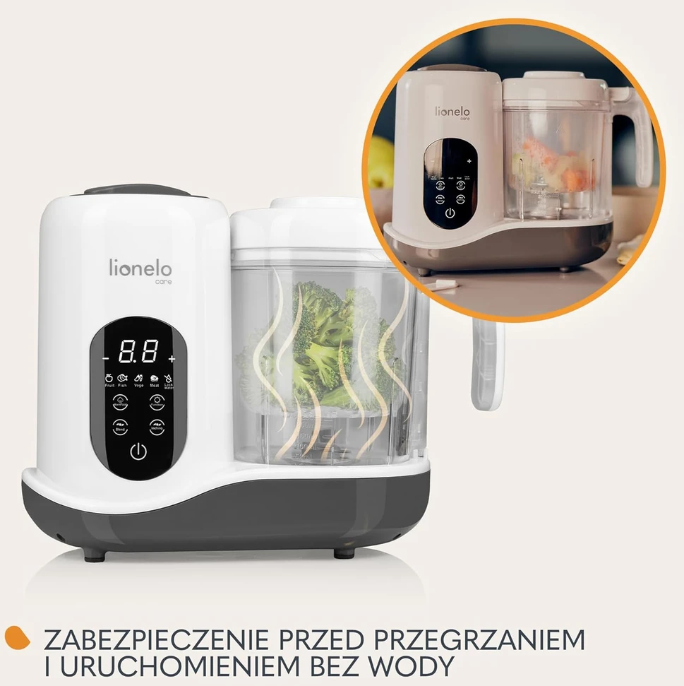 Lionelo daugiafunkcis virtuvės robotas kūdikiams 4 programų 900 ml BabyMenu