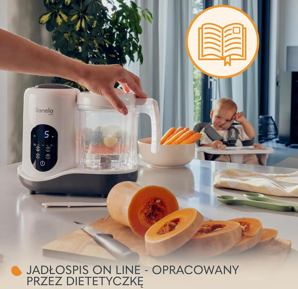 Lionelo daugiafunkcis virtuvės robotas kūdikiams 4 programų 900 ml BabyMenu