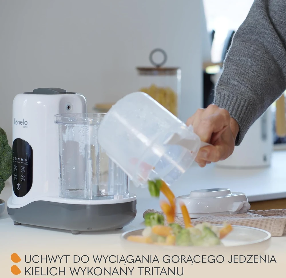Lionelo daugiafunkcis virtuvės robotas kūdikiams 4 programų 900 ml BabyMenu