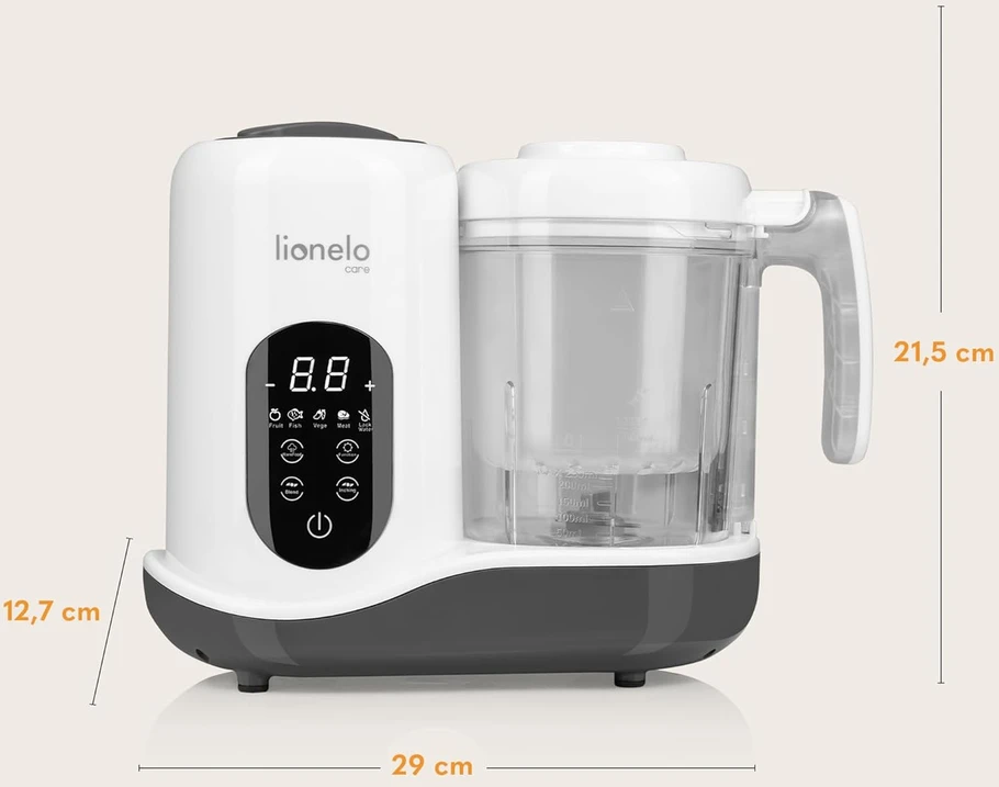 Lionelo daugiafunkcis virtuvės robotas kūdikiams 4 programų 900 ml BabyMenu