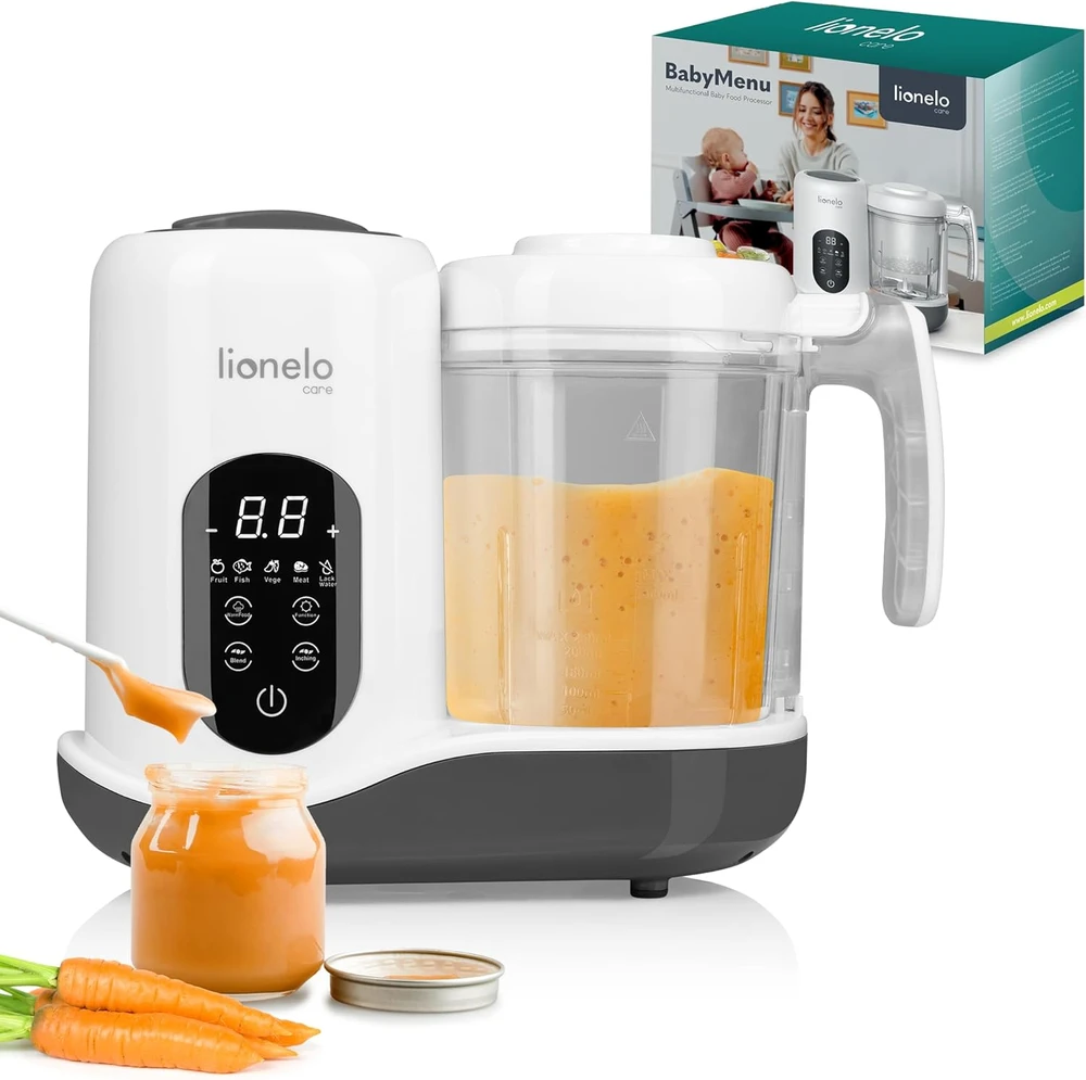 Lionelo daugiafunkcis virtuvės robotas kūdikiams 4 programų 900 ml BabyMenu