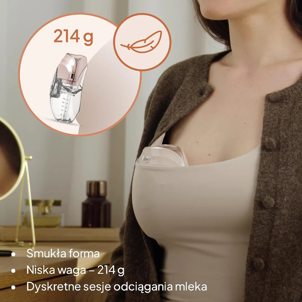 Lionelo elektrinis dvigubas belaidis pientraukis Fidi Free Slim DUO, 2 × 150 ml, USB-C