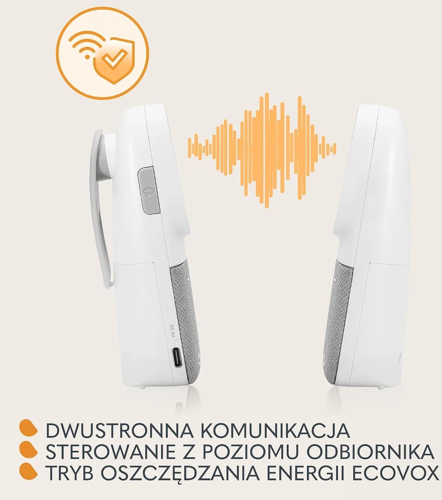 Lionelo garso auklė Babyline 2.2 su naktine lempute, 400 m, LOC-BABYLINE 2.2