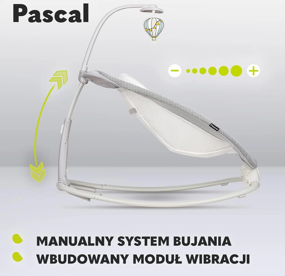 Lionelo kūdikio gultukas-sūpynės su vibracija, melodijomis ir karusele LO-PASCAL Pilkas DOVE