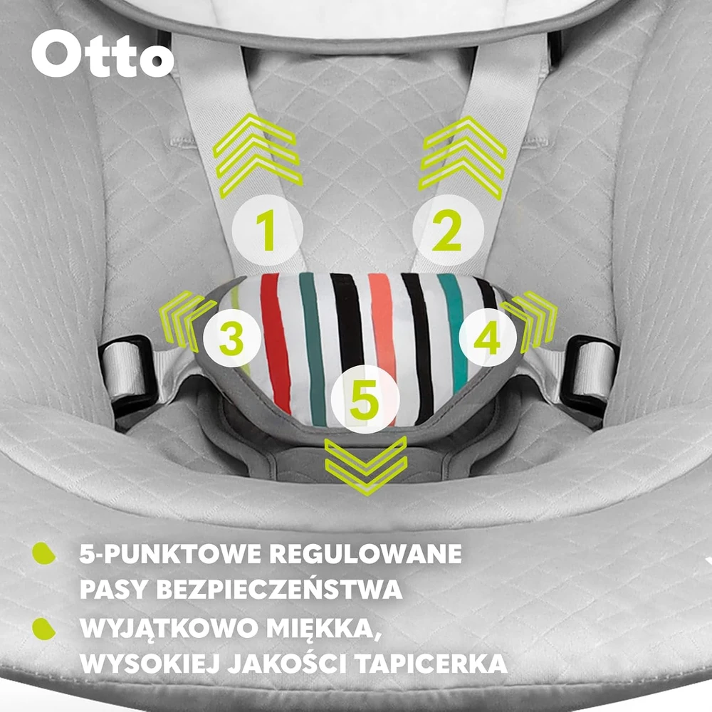 Lionelo Leżaczek Otto jaukus batutas, pilkas