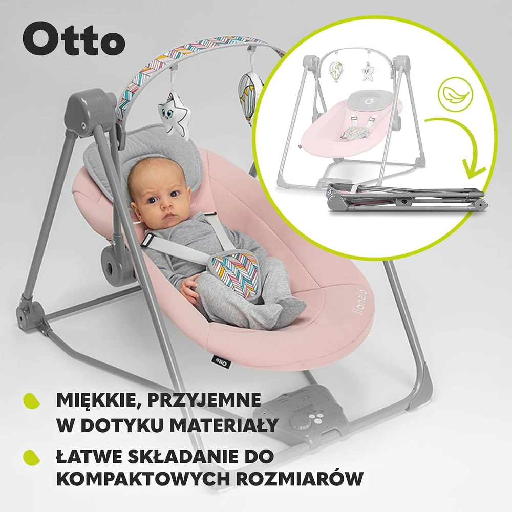 Lionelo Leżaczek Otto jaukus batutas, pilkas