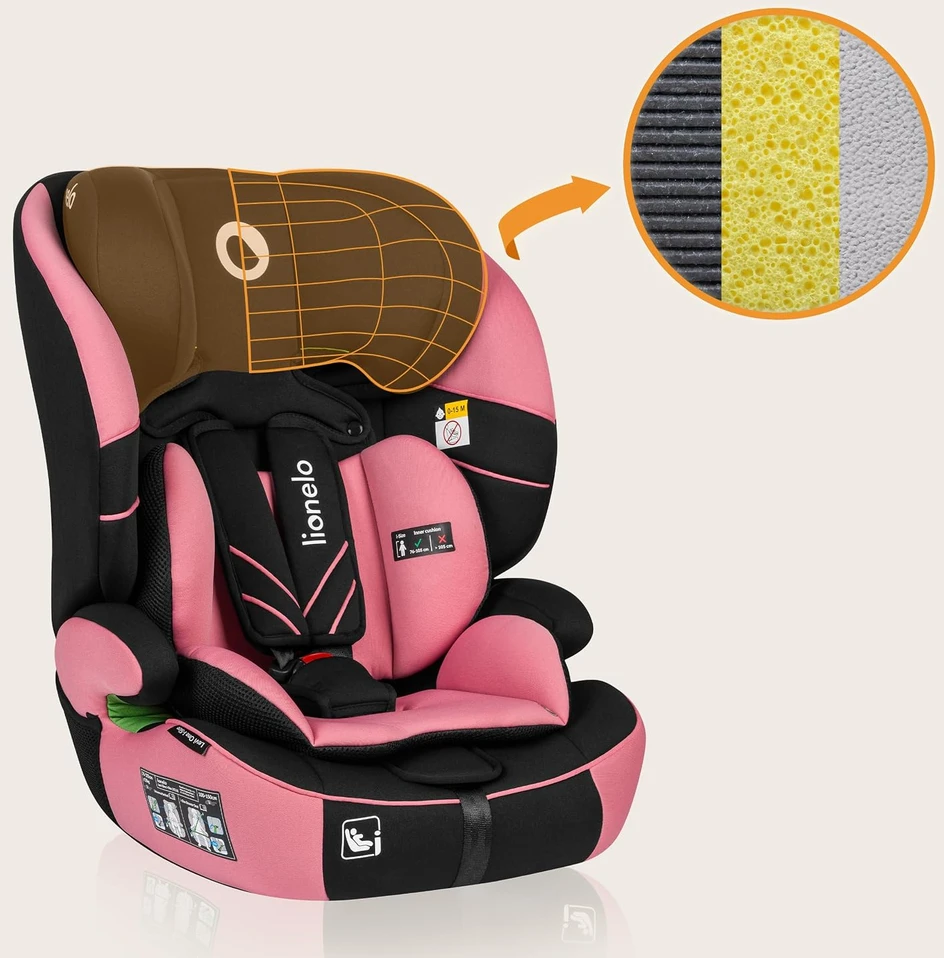 LIONELO Levi One i-Size Rožinė Rose automobilinė kėdutė