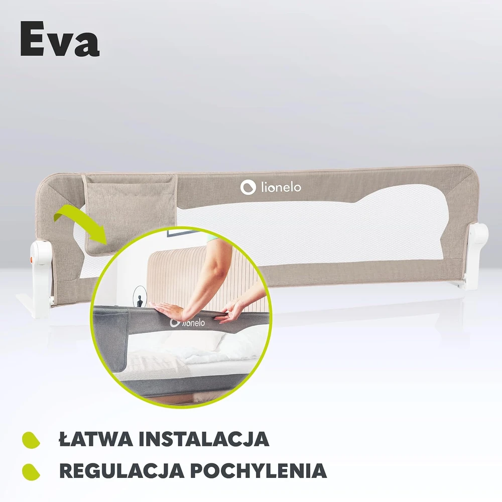 Lovos turėklai SAUGOS VARTŲ SPYNĖS 150cm Lionelo Eva
